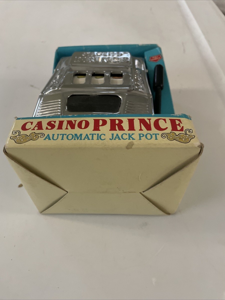 Vintage Waco Japan Casino Prince Slot Machine Metal Coin Bank