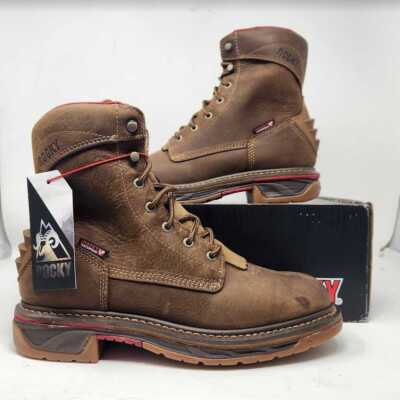 Men\'s 8.5 Rocky Iron Skull lacer western waterproof boots RKW0286 ROCKY BOOT - Men main image 2