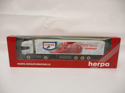 X-34016	Herpa 1:87 Scania Sattelzug Costa, sehr guter Zustand