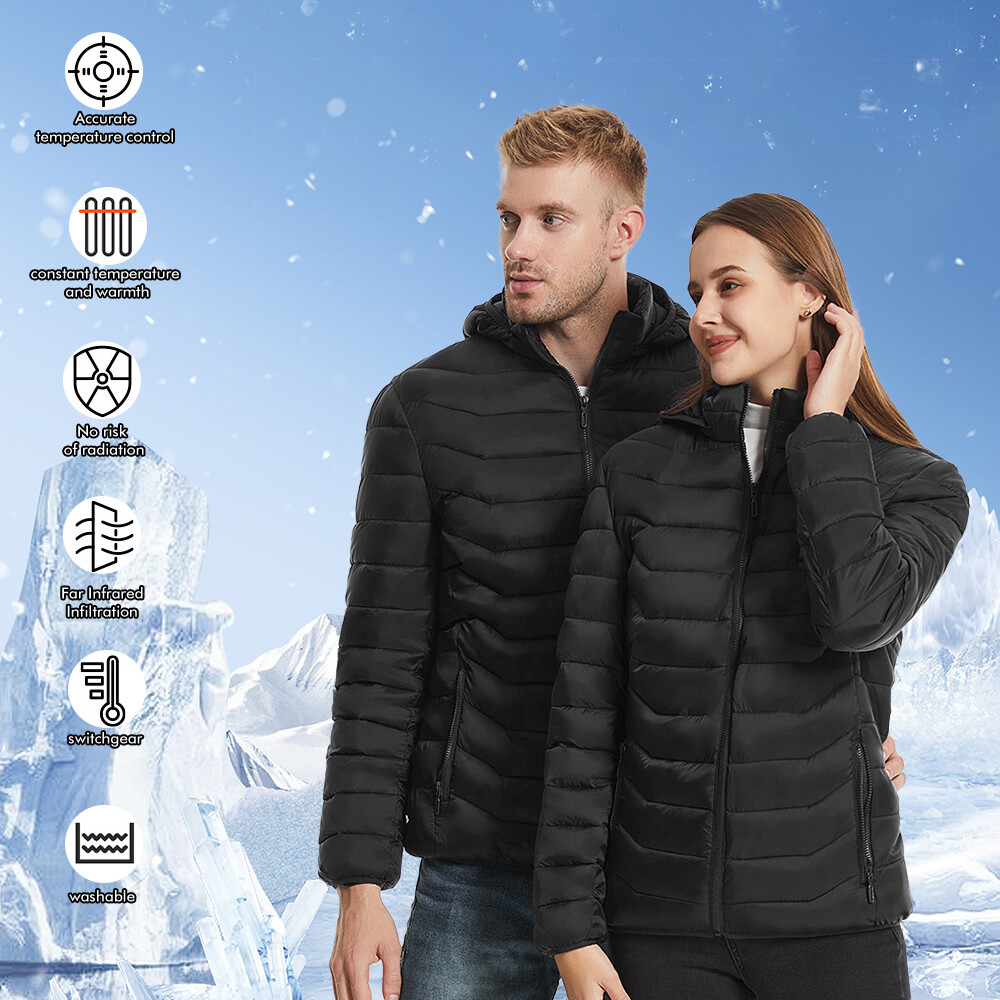Heated Hoodie For Men Women UK Sale Clearance, Heated Sweatshirt With 5 Heated Zones USB Electric Heated Outerwear Unisex Winter Hooded Jumper Cosy Tops Pullover Clothing For Hunting, Skiing