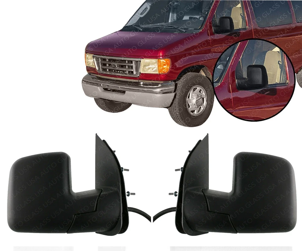 Juego de espejos texturizados para Ford E-150 E-350 E-450 E-250 E-550 2002-2008 Foto 2 de 4