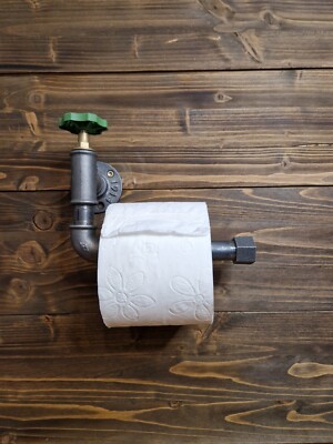 Metall Toilettenpapierspender im Industrial Style, Toilettenpapierhalter, Klopap