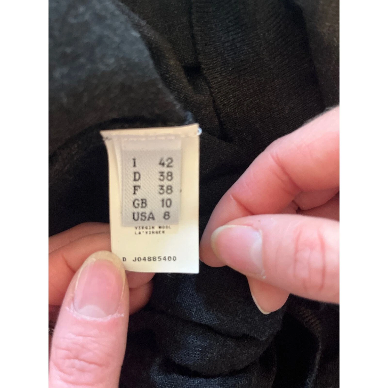 Abito maglione Moschino lana vergine finto avvolgente taglia 8 grigio maniche lunghe imperfetto