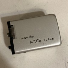 Minolta-16 MG Bulb Flash Silver Color Genuine Made In Japan