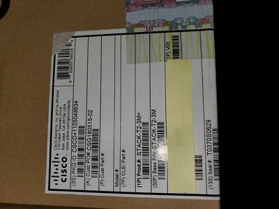 CISCO STACK-T2-3M (Factory Sealed) CISCO STACKWISE-160 STACKING CABLE