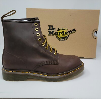 Dr Martens Men's 1460 Crazy Horse Leather Lace Up Boots for