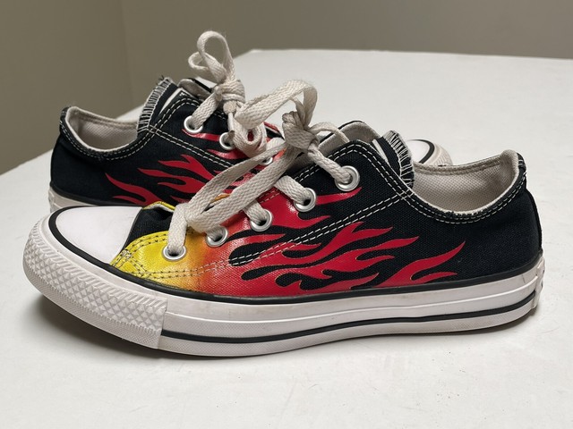 flame converse low top