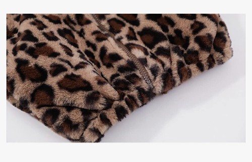 Toddler Girls Winter Fleece Coat Kids Hooded Faux Fur Jacket Baby Warm Outwear 5 - Picture 4 of 7