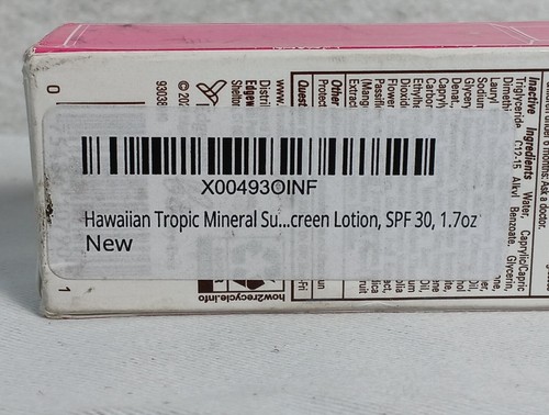 Loción protectora solar Hawaiian Tropic leche mineral tintada facial FPS 30, 1,7 fl oz. Nuevo - Imagen 10 de 12