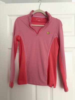 Masters Magnolia Lane Tech Pink 1/4 zip Women s XS