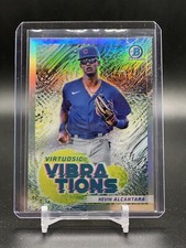 2022 Bowman chrome Virtuosic vibrations Kevin Alcantara Chicago Cubs