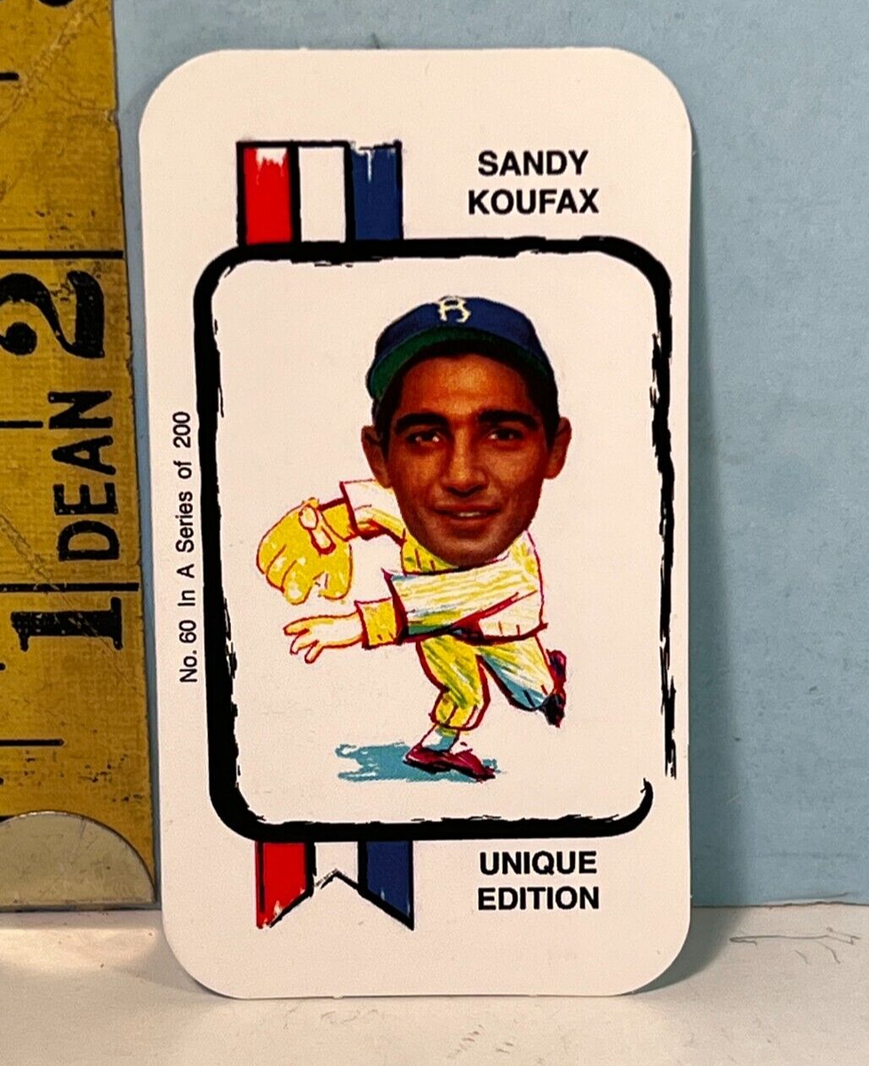 Rare Spot the Winner Unique Edition Baseball Game Card: Sandy Koufax #60 | eBay Rare Spot the Winner Unique Edition Baseball Game Card: Sandy Koufax #60 | eBay