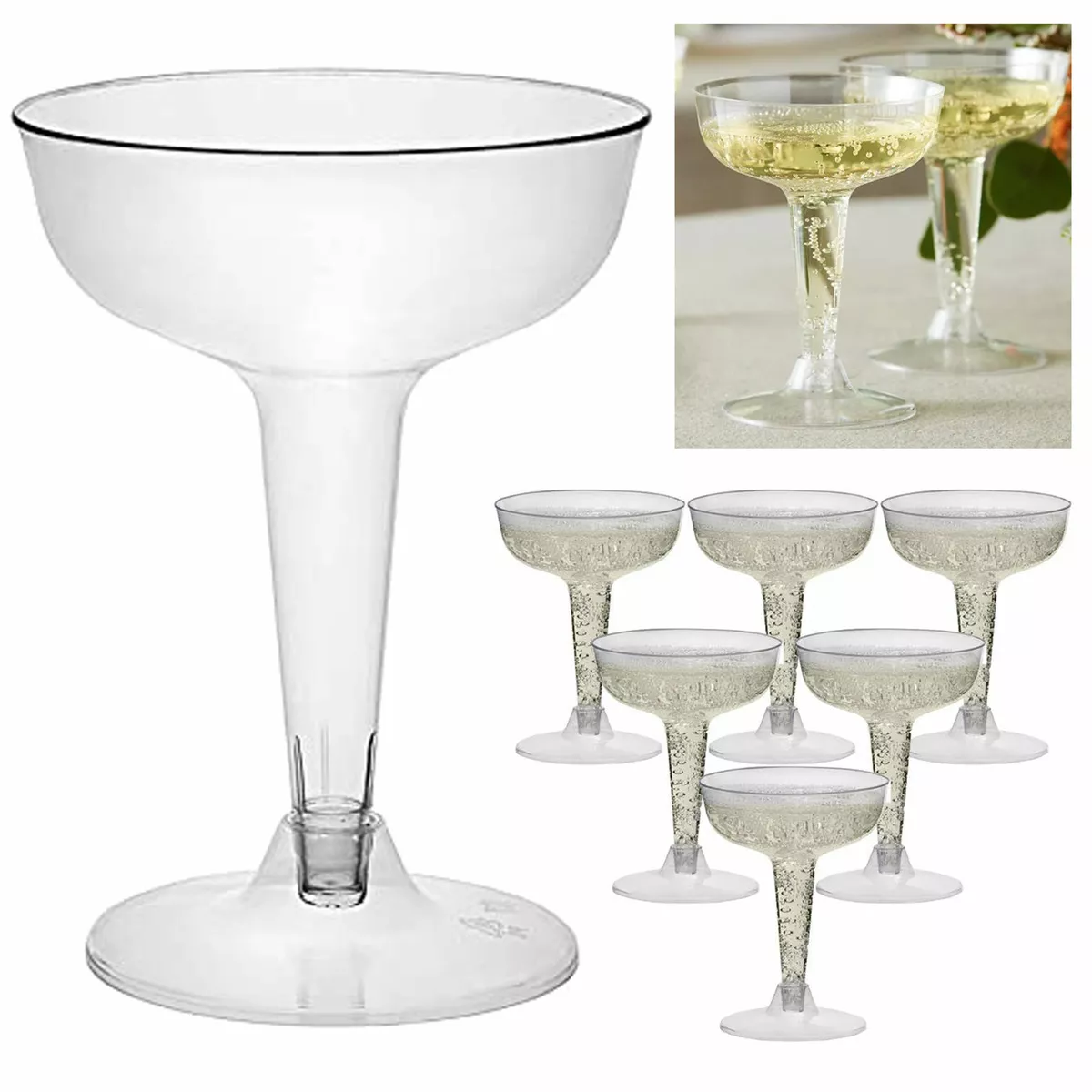 Flûte champagne plastique : coupe champagne plastique