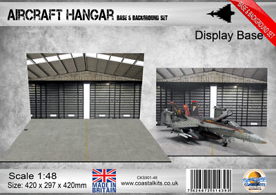 Coastal Kits 1:72 Carrier Hangar Base & Background with attachment clips Coastal Kits 1:72 Carrier Hangar Base & Background with attachment clips