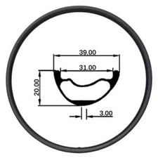 29ER Carbon XC AM Trail Mountain Bike Rims Tubeless Bicycle Asymmetric Wheels