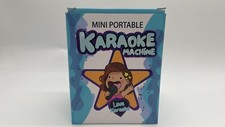 Mini Karaoke Machine with 2 Wireless Microphone Portable Bluetooth Speaker