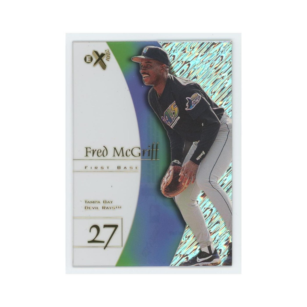 Fred McGriff 1998 SkyBox E-X2001 Acetate #76 Tampa Bay Devil Rays 