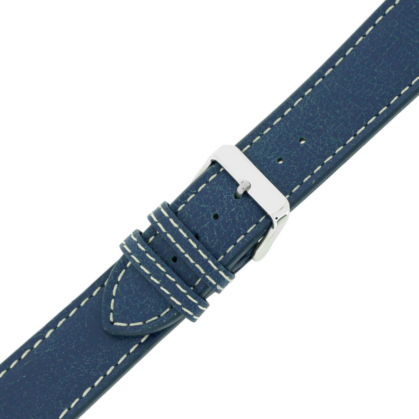 Distressed Vintage Leather Watch Strap Band Blue Brown Dark Brown 22mm 24mm