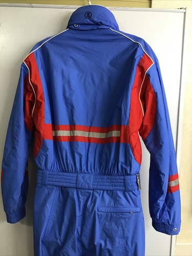 Bogner Men’s Ski One Piece Ski Suit Blue And Red Arctic Size 38/S - Picture 5 of 15