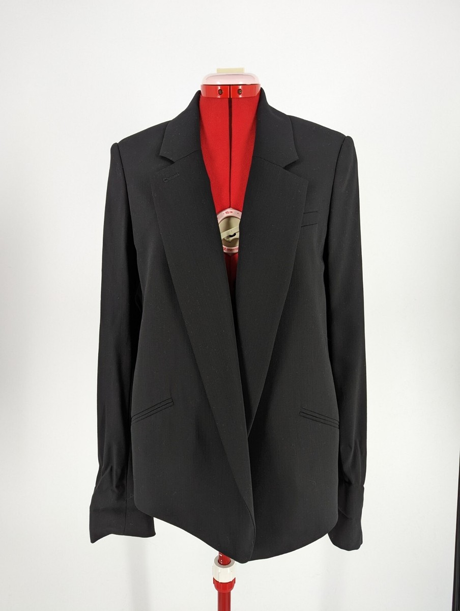 ジャケット Alexander Wang Wool Blend Blazer Alexander Wang Runway Slouch Tuxedo Blazer Open Jacket Size