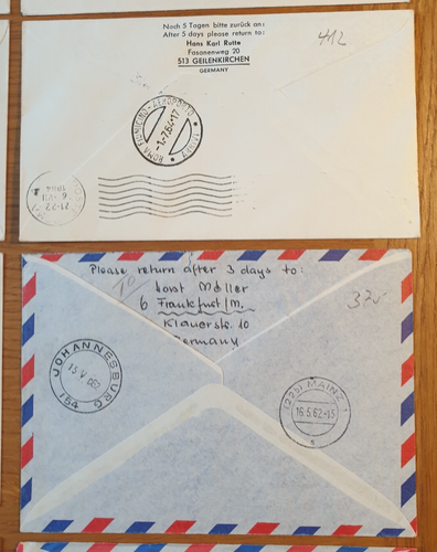 - 1960 to 1965 GERMANY - 20 x First Flight / Flown Covers LUFTHANSA Job Lot B - Picture 16 of 24
