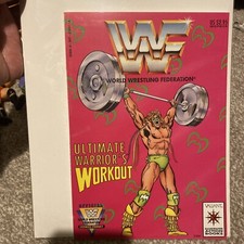 WWF The Ultimate Warrior Workout Comic Book *VERY RARE* Near Mint Condition WOW!