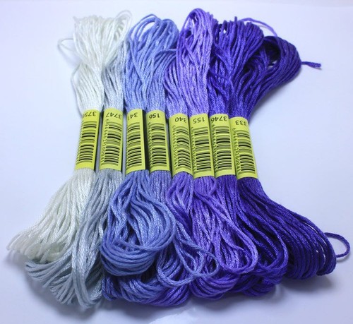 Cross Stitch Thread Cotton Embroidery Floss Gradient Color Sewing Skeins Threads - Picture 8 of 31