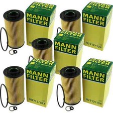 5X MANN-FILTER Filtre À Huile HU 712/10 X Oil Filter