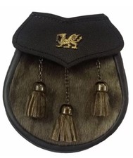 Scottish Kilt Sporrans/Kilt Sporrans Dragon Badge/Semi Dress Kilt Sporran