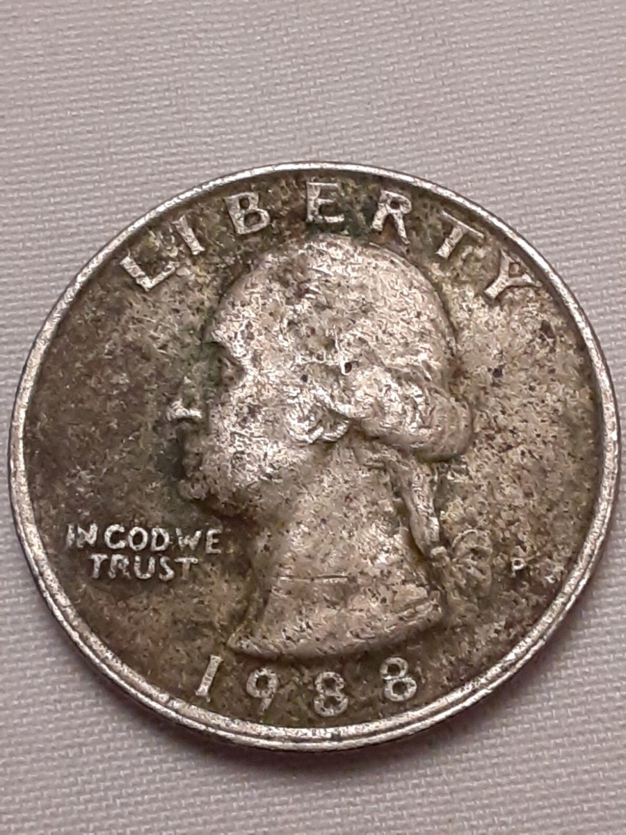 1988 P Washington RARE Multi strike Die Clash Improperly Annealed