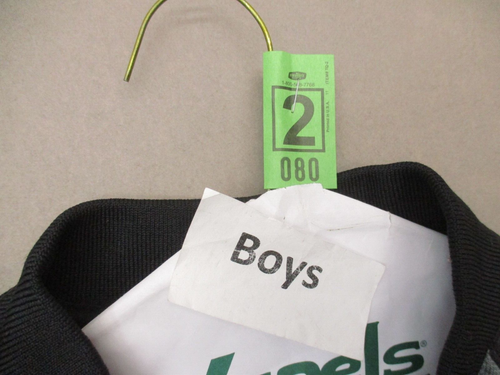 REEBOK Size 7 Boy Full Zip Baseball Collar Zip Pocket Athletic Bomber Jacket 080 - Picture 6 of 6