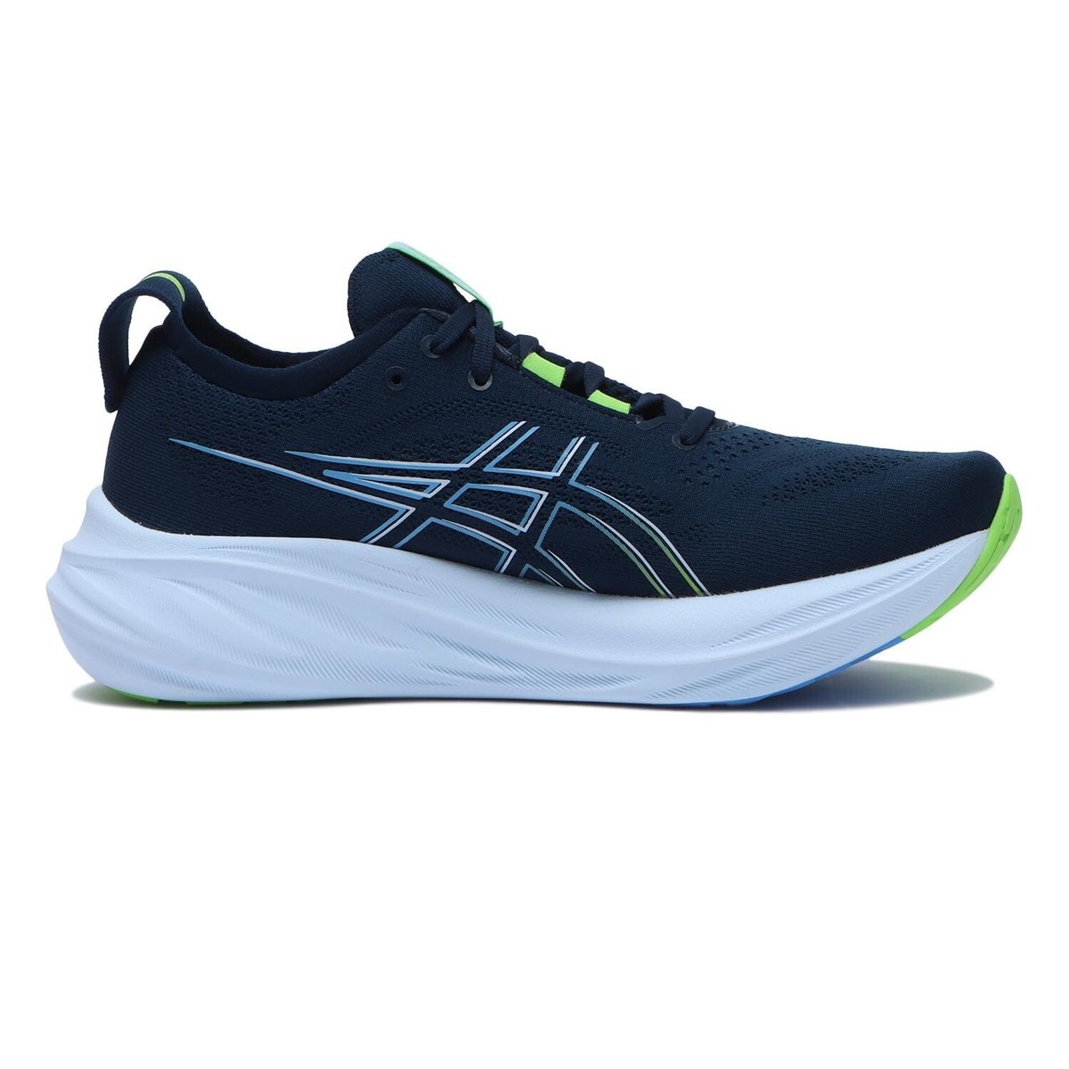 Asics Gel-Nimbus 26 French Blue Electric Lime 1011B794-400 Men's
