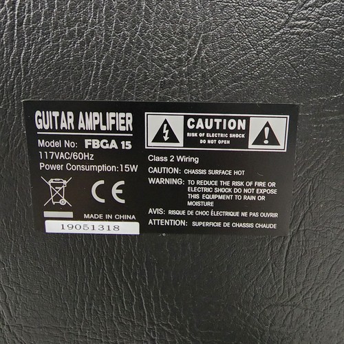 15 Watt Fat Boy FBGA 15 Portable Electric Guitar Amplifier / Amp 6.5" Speaker - Picture 4 of 19