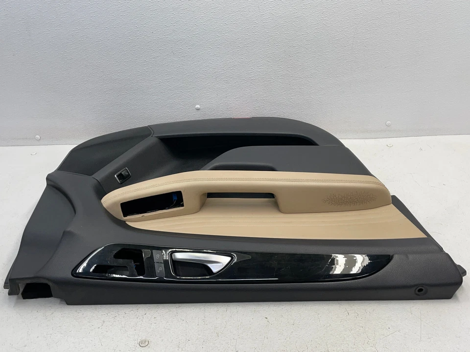 Panel de cubierta de puerta interior delantero izquierdo negro 17 18 19 Mercedes GLE 43 AMG 1548 OEM Foto 2 de 4
