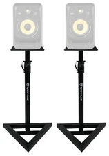 (2) Rockville Adjustable Studio Monitor Speaker Stands For KRK V8 S4 Monitors