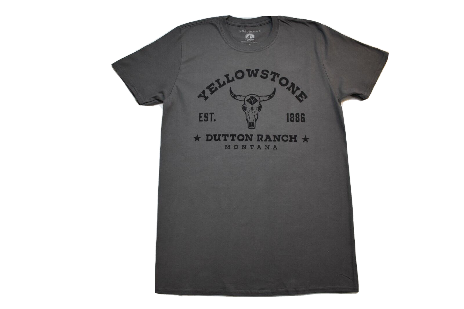 Yellowstone Mens Dutton Ranch Montana est. 1886 Gray Shirt NWT S, M, L