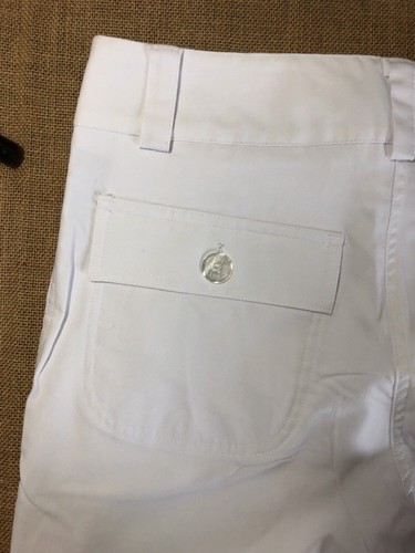 Perfect Women’s Lija White Golf Capri Pants Sz 8 - Picture 6 of 7