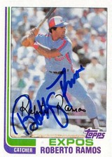 Roberto Ramos autographed Baseball Card (Montreal Expos, SC) 1982 Topps #354