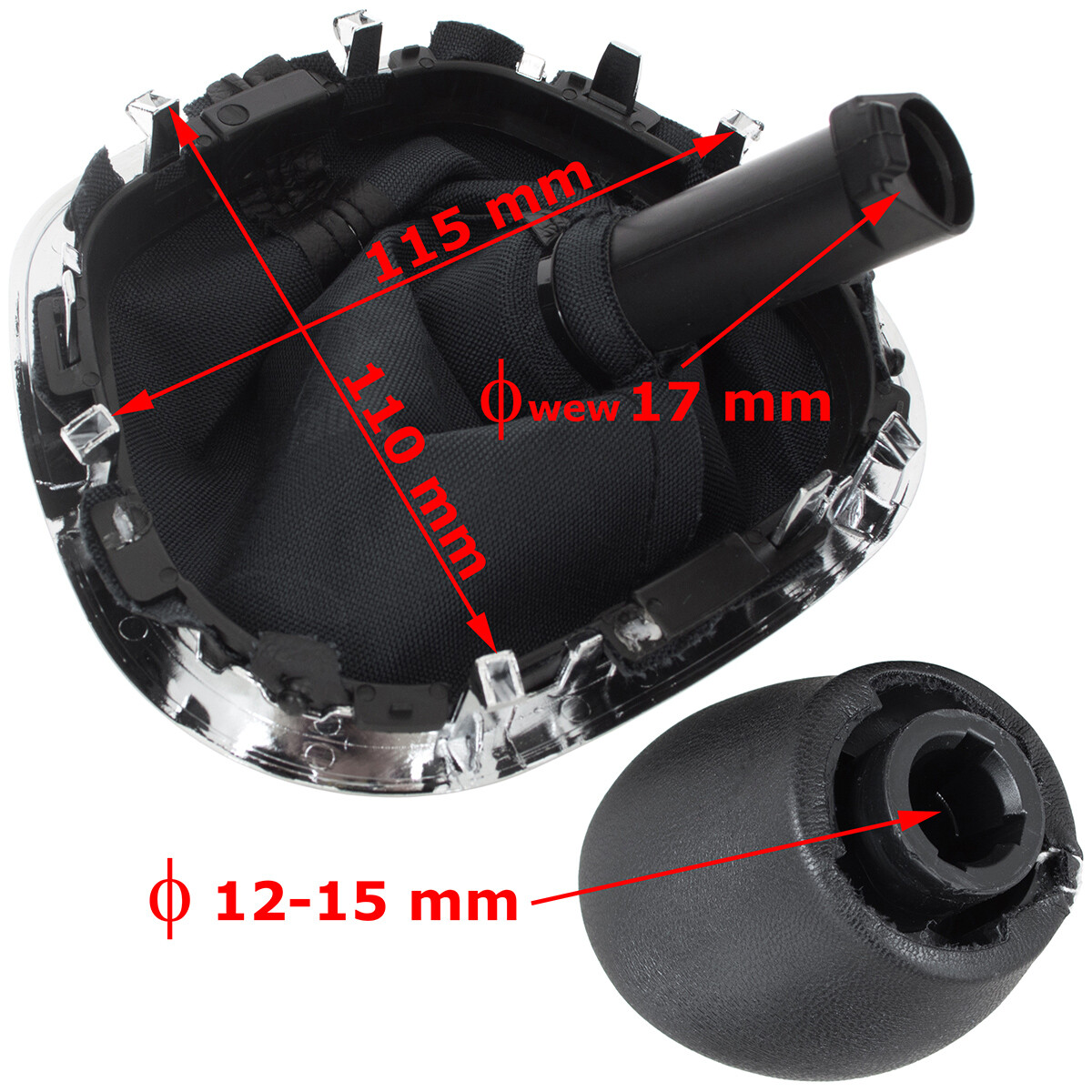 Ergonomischer Schaltknauf Für Renault Trafic Vivaro - Leder Schaltknauf Mit Abdeckung 2014-2019
