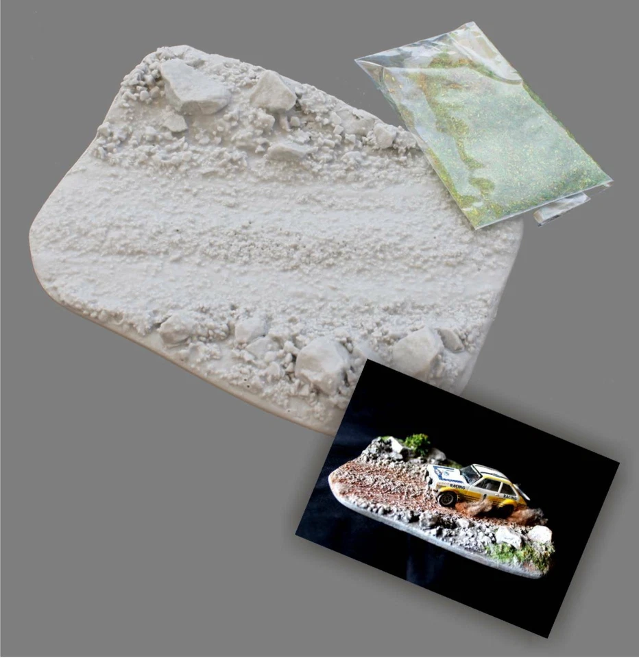 NINIVE 27X Diorama modello RALLY ACROPOLI miniatura resina automodellismo 1:43 - Immagine 2 di 2