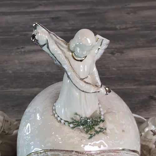 VTG Fiberoptic Nativity Scene Glazed Ceramic Christmas Decor Table Display Piece - Picture 7 of 16