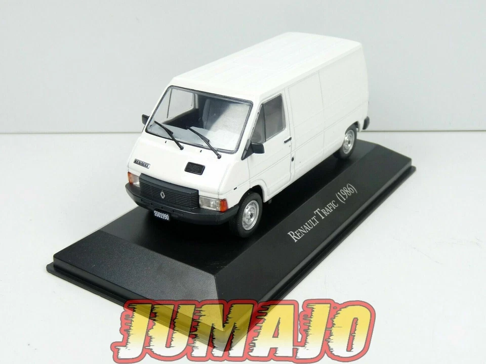AQV19 Voiture 1/43 SALVAT Inolvidables 80/90 : RENAULT Trafic 1986 tôlé blanc L1