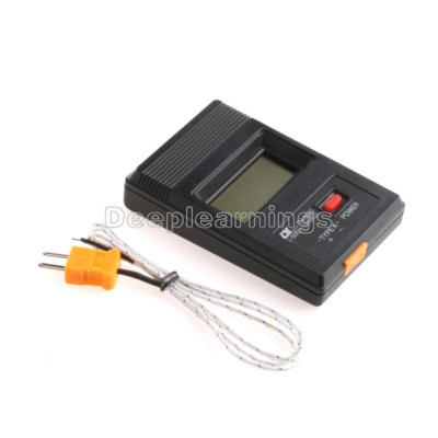 1 Stück TM-902C Digital LCD K Typ Thermometer Singaleingang + Thermoelement Sonde DP