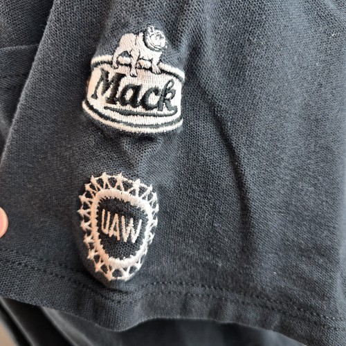 Vintage Volvo Shirt Men XL Black Polo Embroidered Union Made in USA Prevost Mack - Bild 5 von 9