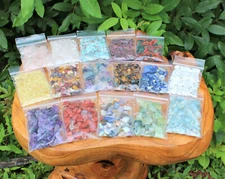 Semi Tumbled Gemstone Chips, 3 - 15 mm: 1 oz Bags, Huge Range, Premium Grade