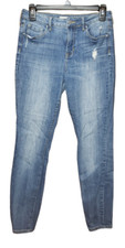 Bullhead Denim Co Jeans Size 27 Women's High Rise Skinniest Blue Distressed