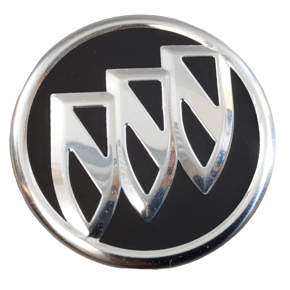 New Genuine GM Black / Chrome Wheel Center Cap Fits 17-19 Buick Cascada - Image 2 of 4