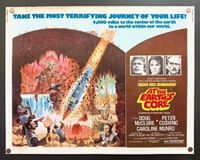 At the Earth’s Core (1976) Original Half Sheet Movie Poster – Poor **Sci Fi**