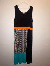 (Color Block Multi Color) Maxi Dress Kate & Mallory 2xl Plus Size