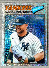 2026 Topps Heritage - Jasson Dominguez - #104  Silver Sparkle Chrome